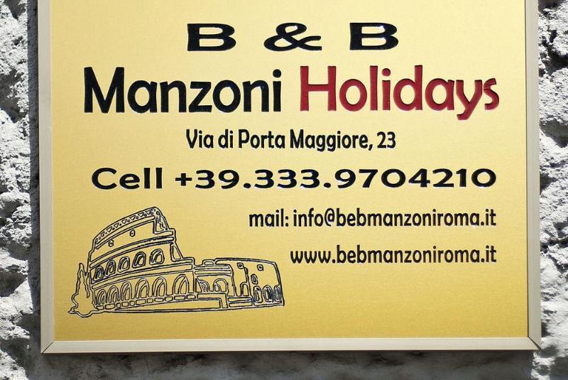 B&B Manzoni Holidays Rom Exteriör bild